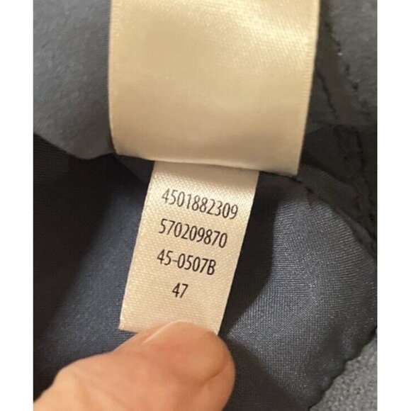 White House Black Market Open Drape Front dusty Blue Genuine Suede Jacket Sz S - Picture 10 of 10